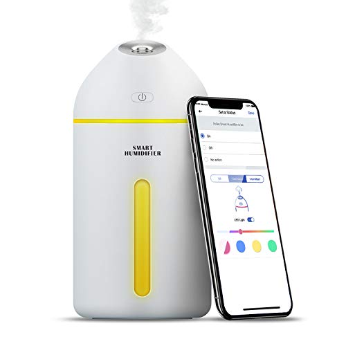 meross Humidificador Inteligente, 320ML, Purificador de Aire con LED, Control Remoto App, Compatible con Alexa y Google Assistant MSXH0