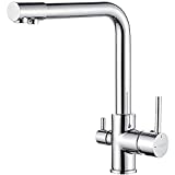 GRIFEMA G4003 Dover - Mezclador Grifo de Cocina para Osmosis con 2 Salidas, 3 Vías, color Cromo [Exclusivo en Amazon]