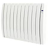 Haverland RC10TTS Inerzia - Emisor Térmico Bajo Consumo, 1500W de Potencia, 10 Elementos, Programable, Exclusivo Indicador De Consumo, Bloques De Piedra Natural Ideal Uso Prolongado