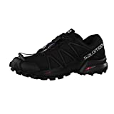 Salomon Speedcross 4 Zapatillas de Trail Running para Hombre, Ofrecen Agarre y un Punto de Apoyo Preciso, Negro (Black Metallic), 40 EU