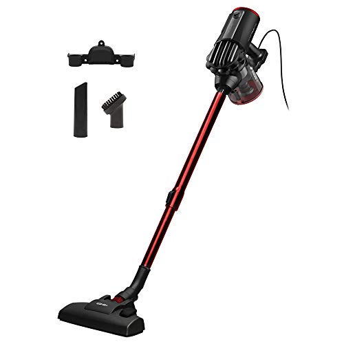 Cecotec Conga ThunderBrush 520 Aspirador Escoba con Cable 2 en 1. Aspirador Vertical y de Mano. Tecnología ciclónica. Filtro HEPA. Eficiencia energética Clase A+. Bajo Consumo de 600 W
