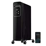 Cecotec Radiador Eléctrico de Aceite Ready Warm 9000 Touch Connected Black. Bajo Consumo, 9 Elementos, 2000 W, Control por App, 3 Modos de funcionamiento, Pantalla LCD, Táctil, Temporizador, 20 m2