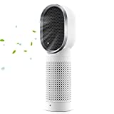 QUEENTY Purificador de Aire para Alergias con Filtro HEPA y Carbón Activado, Purificador de Aire para Hogar con Iones Negativos, Polen, Humo, Olor y Caspas de Mascota