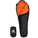 Hyke & Byke Eolus 800 Saco de Dormir de Plumón Ultraligero Momia -10ºC y -15ºC - Saco de Dormir Adulto con Base ClusterLoft - Camping Accesorios Bajas Temperaturas para Senderismo y Camping