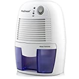 Pro Breeze Mini Deshumidificador 500ml Eléctrico con Tecnología Peltier, Silencioso, Apagado automático, Portátil con Depósito Extraíble. Absorbe la Humedad de Habitaciones y Baños Pequeños