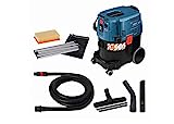 Bosch Professional GAS 35 L AFC - Aspirador seco/húmedo (254 mbar, depósito 35 l, clase polvo L, manguera 5m)