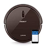 Ecovacs Deebot N79S - Robot Aspirador navegación aleatoria, App y Alexa, Wifi, 4 modos de limpieza, 2 niveles de succión, 60 dB, suelos duros y alfombras, detecta obstáculos y desniveles, negro