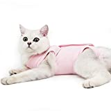 Dotoner Traje de recuperación Profesional para heridas Abdominales o Enfermedades de la Piel, Alternativo para Gatos y Perros, después de la cirugía, Ropa para el hogar（Rosa，L