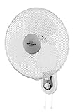 Orbegozo WF 0139 - Ventilador de pared, oscilante, 3 velocidades, temporizador, cabezal inclinable, aspas 40 cm, 40 W, Color Blanco