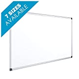 OFITURIA Pizarra Magnética Blanca Lacada Con Marco De Aluminio Resistente Fácil De Borrar En Seco (900X600 MM)