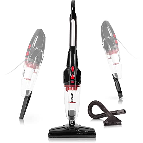 Duronic VC8 / BK Aspiradora Escoba sin Bolsa Vertical y de Mano 2 en 1 de 800 W + Filtro HEPA + Accesorios