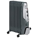 AEG RA 5521 - Radiador de aceite, 2000 W, 9 elementos, termostato, 3 niveles de potencia