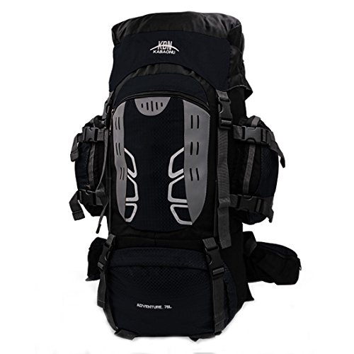 Mooedcoe Mochila de senderismo grande de 75 l resistente al agua para viajes, montañismo, escalada, senderismo, camping Mooedcoe Mochila de senderismo grande de 75 l resistente al agua para viajes, montañismo, escalada, senderismo, camping