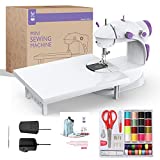 KPCB Mini Máquina de Coser Portátil y Versátil con Gran Mesa de Costura, Fácil de Usar y Práctica (Instrucción en Español)