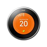 Nest Learning - Termostato Inteligente de 3 A Generación (Versión Española), Acero