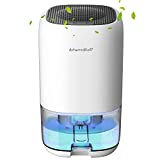 UGHEY Deshumidificador Eléctrico portátil, 1000 ml Mini Deshumidificación, Silencioso, 7 Colores LED, Compacto,Bajo Consumo de Energía, Ideal para Cocina, Dormitorio, Oficina, Caravanas, Garajes