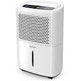 Pro Breeze Deshumidificador Silencioso 12L, Depósito Extraíble y Desagüe Continuo, 3 Modos, Temporizador 24h, Sensor de Humedad, Absorbe Humedad y Elimina el Moho de Habitaciones (20 m²)