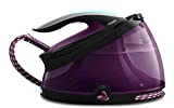 Philips GC9405/80 - Centro de Planchado sin Ajustes de Temperatura, 6.7 bares, Golpe de Vapor 450 g, Autoapagado, Silence, Calentamiento Rápido, Morado