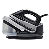 H.Koenig Centro de Planchado 2400 W, 3,5 Bares , Suela de Cerámica, Golpe de Vapor 90 g/min, Sistema de Visualización con Pantalla LeD, Capacidad Del Tanque de Agua Extraíble de 1,7 l, V6, Negro
