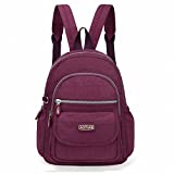 AOTIAN mujer mini nailon mochilas 7 Litros, Morado