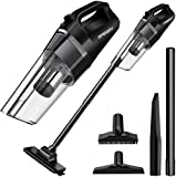 Aspiradora Mano, ONEDAY 6en1 Aspirador sin Cable sin Bolsa Seco Tecnología Ciclónica Recargable Vacío Ciclónico 4000mAh Battery Li-ion Técnica de para Inicio/Coche/Pelo de Mascota, ect - Negro