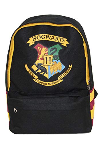 Harry Potter Groovy UK Hogwarts Mochila, Negro/Borgoña/Amarillo Harry Potter Groovy UK Hogwarts Mochila, Negro/Borgoña/Amarillo