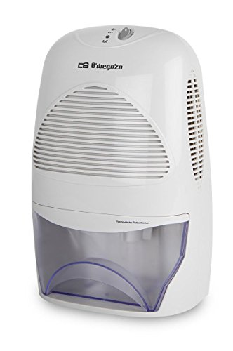 Orbegozo DH 600 - Deshumidificador, deshumidificación 0,6 L diarios, tanque de 2 litros, apagado automático, indicadores luminosos, 72 W