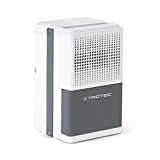 TROTEC Deshumidificador eléctrico TTK 25 E, 10L/24h, Indicador LED, Depósito 1,9 L, Portátil, Para Habitaciones de hasta 15m²/37m³, Compacto, Silencioso, 200 W, Auto-Apagado