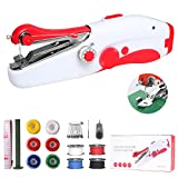 Máquina de Coser Portátil, Mini Máquina de Coser Eléctrica Portátil para Principiantes y Adultos, Fácil de Usar y Puntada Rápida Adecuada para Ropa, Telas, Bricolaje para Viajes en Casa