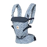 Ergobaby - Mochila Portabebes Ergonomico para Recien Nacido, 3-Posiciones, Azul (Batik Indigo)