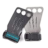 Earwaves ® Carbon Spino Grips 2 & 3 Agujeros - Calleras para Gimnásticos, Calistenia, Dominadas, Pull ups, Muscle ups, C2B, T2B, Barra, Anillas, etc.