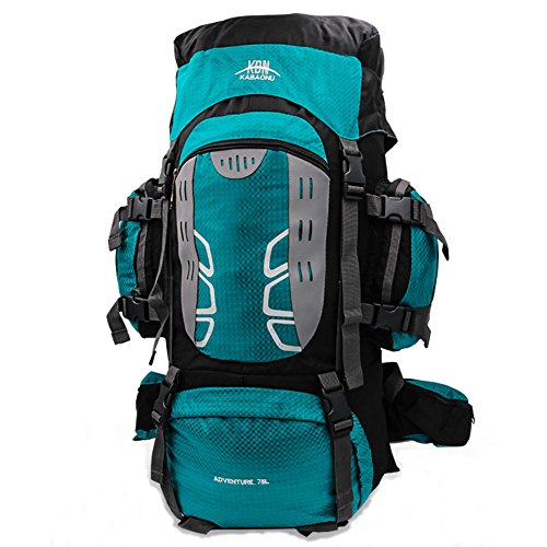 Mooedcoe Mochila de senderismo grande de 75 l resistente al agua para viajes, montañismo, escalada, senderismo, camping Mooedcoe Mochila de senderismo grande de 75 l resistente al agua para viajes, montañismo, escalada, senderismo, camping