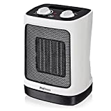 Pro Breeze Mini Calefactor Cerámico 2000W con Oscilación Automática y 2 Niveles de Potencia – Para Casa, Habitaciones y Oficinas – Blanco