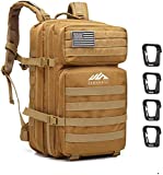 ZEHNHASE Mochila Táctica Impermeable 45L Gran Capacidad Nylon 600D Múltiples Bolsillos para Senderismo Acampada, Montañismo, Caza, Aire Libre Ciclismo y más