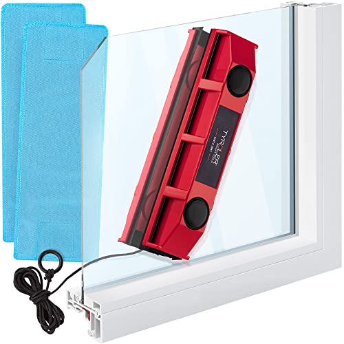 Tyroler Bright Tools Glider S-1 - Limpiacristales Magnético para Ventanas de Vidrio Sencillo de 2-8 mm