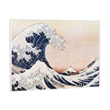Klarstein Wonderwall Air Art Smart - Calefactor bajo consumo panel, Panel radiante con WiFi, Calefacción eléctrica bajo consumo con control por app, 500 W, 10 m², 80 x 60 cm, olas