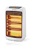 Orbegozo BP 3300 Estufa de Cuarzo, 3 Niveles de Calor, Sistema Antivuelco, Asa de Transporte, 1200 W, Blanco