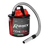 Ribimex PRCEN001, Cenerill Aspiradoras de cenizas 1000 W, 18 L con doble filtro y lanza plana