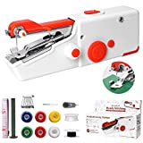 Máquina de Coser Portátil, Mini Máquina de Coser Eléctrica Portátil para Adultos, Fácil de Usar y de Puntada Rápida Adecuada para Ropa, Cortinas, Telas, Bricolaje para Viajes en Casa